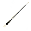 Silver Brush Silverwhite Series Long-Handle Paint Brush, Size 12, Flat Bristle, Synthetic, Silver/White 1 thumbnail image