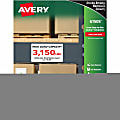 Avery® Surface Safe ID Labels - Removable Adhesive - 4"x 6" - Rectangle - Laser, Inkjet - White - Polyester - 2 / Sheet - 50 Total Sheets - 100 / Pack 1 thumbnail image