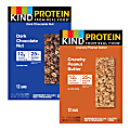 KIND Protein Bars Variety Pack, Crunchy Peanut Butter/Dark Chocolate Nut, 1.74 Oz, Pack Of 24 Bars 1 thumbnail image