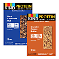 KIND Protein Bars Variety Pack, Crunchy Peanut Butter/Dark Chocolate Nut, 1.74 Oz, Pack Of 24 Bars