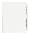Avery® Standard Collated Legal Dividers, Avery® Style, 8 1/2" x 11", White Dividers/White Tabs, 1-25 Set