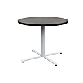 Safco® Jurni Round Café Table, 29”H x 36”W x 36”D, Asian Night/Silver 1 thumbnail image