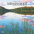 2025 BrownTrout Mississippi Wild & Scenic Monthly Plastic-Free Square Wall Calendar, 12"x12", American States, January to December 2025, 9781975475291 1 thumbnail image