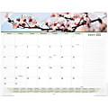 AT-A-GLANCE® Panoramic Monthly Desk Calendar, 21-3/4" x 17", Floral, January To December 2022, 89805