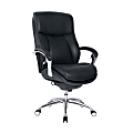 Serta® iComfort i5000 Big & Tall Bonded Leather Executive Chair, Onyx/Silver 1 thumbnail image