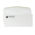 Gummed Seal, Stationery Envelopes, 4-1/8" x 9-1/2",  1-Color Raised Print, Custom #10, 24 lb. Strathmore Writing Ultimate White Wove, Box Of 250 1 thumbnail image