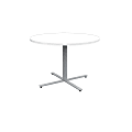 Safco® Jurni Round Café Table, 29”H x 42”W x 42”D, Designer White/Silver 1 thumbnail image