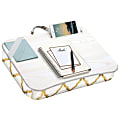 LapGear Designer Lap Desk, 17-3/4" x 13-3/4" x 2-3/4", Gold Quatrefoil