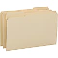 Smead® Folders With Reinforced Tab, Legal Size, 3/4" Expansion, 1/3 Tab Cut, Manila, Box Of 100