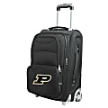 Denco Nylon Expandable Upright Rolling Carry-On Luggage, 21"H x 13"W x 9"D, Purdue Boilermakers, Black