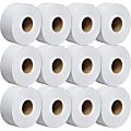 Scott® JRT Jr. Jumbo 1-Ply Toilet Paper, 2000’ Roll, 100% Recycled, 3,380 Sheets Per Roll, Case Of 12 Rolls