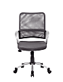 Boss Office Products Mesh Mid-Back Multipurpose Task Chair, Charcoal-Gray/Black-Pewter