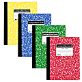 C-Line Wide Rule Composition Notebooks, 7-1/2” x 9-3/4”, 1 Subject, Marble Assorted Colors 1 thumbnail image