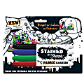 Sharpie® STAINED Permanent Fabric Markers, Brush Point, Assorted, Pack Of 4 1 thumbnail image