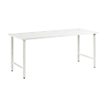 Bush Business Furniture Hustle 72"W Computer Desk With Metal Legs, White, Standard Delivery, HUD272WH 1 thumbnail image