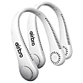 airbro™ 800-mAh 3-Speed Portable Bladeless Neck Fan with Rechargeable Battery, 360° Surround Airflow & Soft-Flex Band, White, 2-Pack, FNE-100 1 thumbnail image