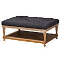 Baxton Studio Lindsey Cocktail Ottoman, Charcoal 1 thumbnail image