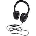 Califone 1017IMUSB NeoTech USB Headset with Califuff Braided Cord And Volume Control - Stereo - USB - Wired - 32 Ohm - 20 Hz - 20 kHz - Over-the-head - Binaural - Circumaural - 6 ft Cable - Black
