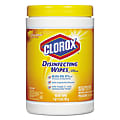 Clorox® Disinfecting Wipes, 7" x 8", Citrus Blend Scent, Canister Of 105