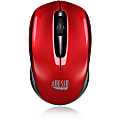 Adesso® iMouse S50R Mini Wireless Optical Mouse, Red, 2MB511