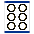 Avery® Printable Labels With Sure Feed® Technology, S00-ETM, Round, 3", Matte White With Preprinted Black/Gold Vein Border, Pack Of 60 1 thumbnail image