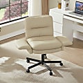 Bestier Mid-Back Ergonomic Executive Office Chair with Scratch-Resistant Upholstery, White, Total Qty 1 1 thumbnail image
