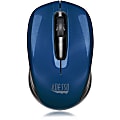 Adesso® iMouse S50L Mini Wireless Optical Mouse, Blue, 2MB512