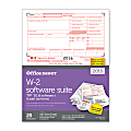 Office Depot® Brand W-2 Inkjet/Laser Tax Forms With Software, 2-Up, 6-Part, 8 1/2" x 11", Pack Of 25 Forms 1 thumbnail image