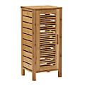 Linon Bullock 13"W Single Door Bamboo Cabinet, Natural 1 thumbnail image