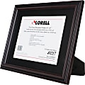 Lorell 2-toned Certificate Frame - 13" x 16" Frame Size - Holds 8.50" x 11" Insert - Rectangle - Desktop - Horizontal, Vertical - Rosewood - 1 Each 1 thumbnail image