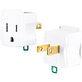 CyberPower GT1W2PK Multipack - (2) 3-Prong to 2-Prong Adapters, White, Limited Lifetime Warranty 1 thumbnail image