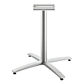 HON Between HBTTX30L Table Base - Textured Silver