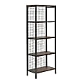 Sauder® Market Commons 60"H 4-Shelf Bookcase, Rich Walnut™ 1 thumbnail image