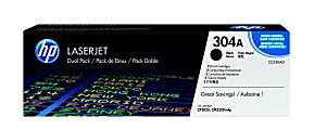 HP 304A Black Toner Cartridges, Pack Of 2, CC530A 1 thumbnail image
