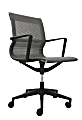 Eurotech Kinetic Mesh Task Chair With Flex Back, Charcoal/Black