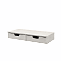Bush Furniture Cabot Desktop Organizer With Drawers, Linen White Oak, Standard Delivery