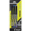 Pilot Precise Varsity Fountain Pens, Medium Nib, Black Barrel, Assorted Inks, Pack of 3 pens 1 thumbnail image
