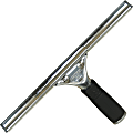 Unger 12" Pro Stainless Steel Complete Squeegee - 12" Blade - Non-slip Grip, Ergonomic - Black, Silver - 10 / Carton 1 thumbnail image