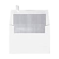LUX Invitation Envelopes, A6, Peel & Press Closure, Silver/White, Pack Of 500
