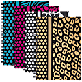 Office Depot® Brand Fashion Notebook, Animal Print, 5" x 7", Wide Ruled, 160 Pages (80 Sheets), Assorted Colors