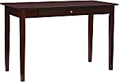 Linon Harvick 48"W Home Office Writing Desk, Walnut 1 thumbnail image