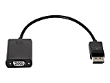 HP DisplayPort to VGA Adapter - Video converter - DisplayPort - VGA - for Elite t655; EliteBook 8470; Pro 260 G9, t550; Workstation Z4 G5, Z6 G5; ZBook 17 G4