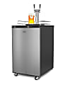 Black+Decker Beer Kegerator 6.1 Cu. Ft. Draft Beer Machine And 2-Shelf Fridge, Black 1 thumbnail image
