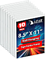 Azar Displays Wall-Mount U-Frame Acrylic Sign Holders, 11" x 8 1/2", Clear, Pack Of 10 1 thumbnail image
