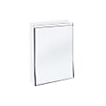 Azar Displays Wall-Mount U-Frame Acrylic Sign Holders, 11" x 8 1/2", Clear, Pack Of 10