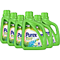 Purex Natural Elements Liquid Detergent - For Clothing - 75 fl oz (2.3 quart) - Linen, Lilies Scent - 6 / Carton - Hypoallergenic - Blue