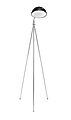 Lumisource Capello LED Floor Lamp, 53 1/2"H, Black/Silver