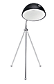 Lumisource Capello LED Table Lamp, 20"H, Black/Silver