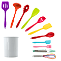 MegaChef Silicone Cooking Utensils, Assorted, Set Of 12 Utensils