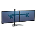 Fellowes® Professional Series Freestanding Dual Horizontal Arm For Monitors Up To 30", 19 1/2"H x 35"W x 11"D, Black, 8043701 1 thumbnail image
